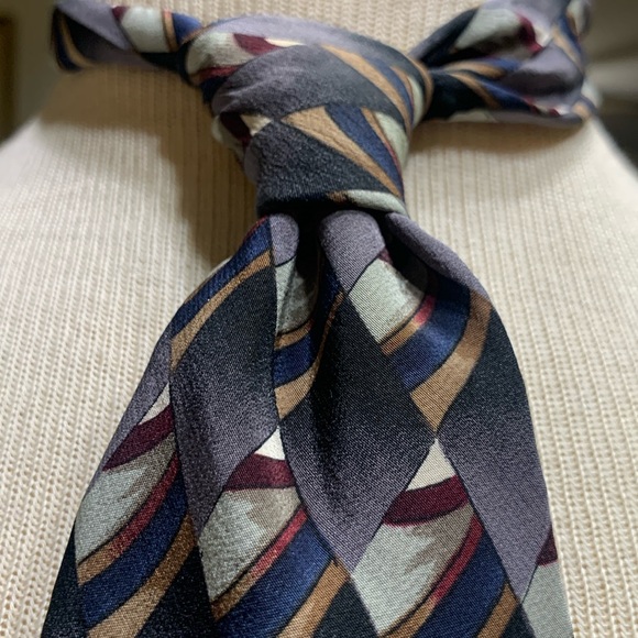 J.GARCIA JERRY GARCIA GRATEFUL DEAD ABSTRACT MODERNIST GEOMETRIC SILK NE… - Picture 1 of 12